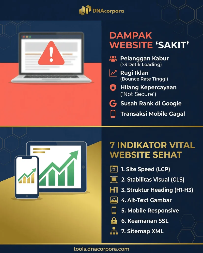 cara cek kesehatan website